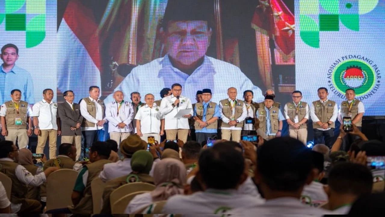 Asosiasi Pedagang Pasar Seluruh Indonesia Mendukung Prabowo Presiden