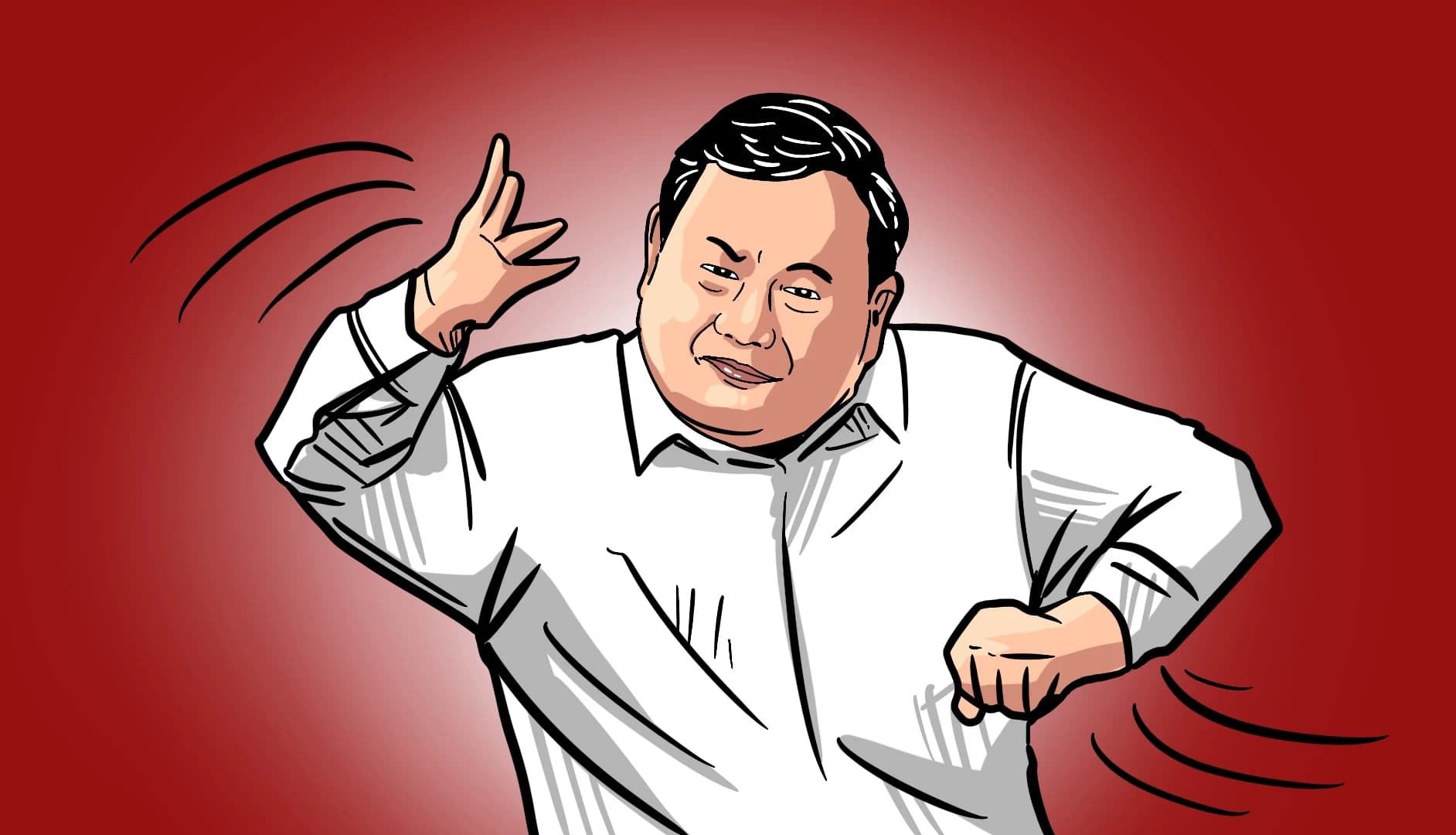 Prabowo Subianto Sambut Pilpres 2024 Dengan Riang Gembira