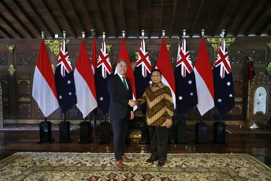 Prabowo Subianto Sambut Menhan Australia Ngopi Diskusi Bahas Kemitraan Pertahanan