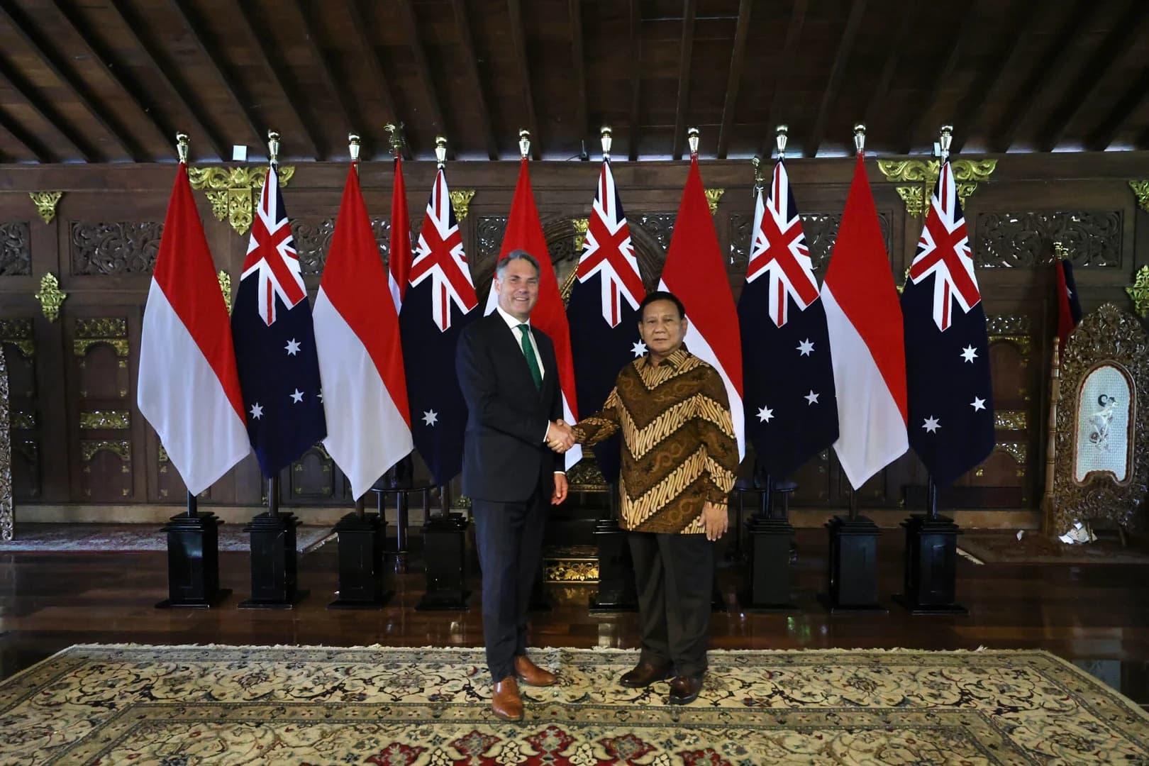 Prabowo Subianto Sambut Menhan Australia Ngopi Diskusi Bahas Kemitraan Pertahanan