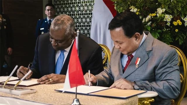 Menhan Prabowo Subianto Melakukan Kerja Sama Dengan Menhan AS