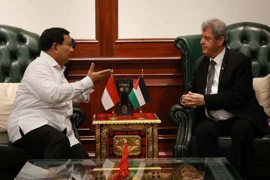 Prabowo Subianto Terima Kunjungan Dubes Palestina