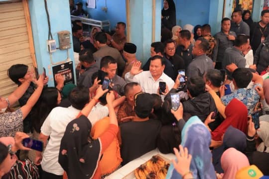 Sepak Terjang Prabowo Subianto di Asosiasi Pedagang Pasar Seluruh Indonesia