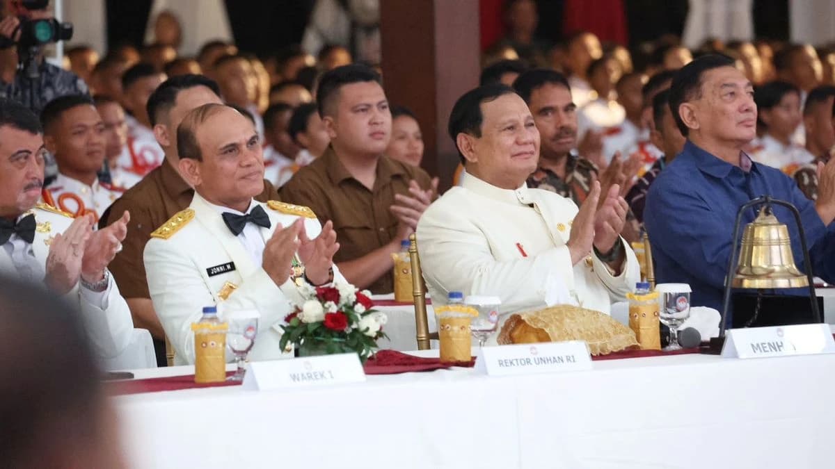Menhan Prabowo Subianto Kasih Pesan dan Pengarahan Kepada Kadet Mahasiswa Unhan