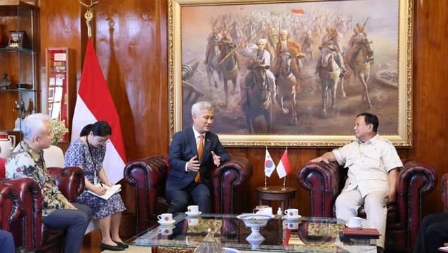Diskusi Kerja Sama Antara Menhan Prabowo Subianto dan Menhan Korea Selatan