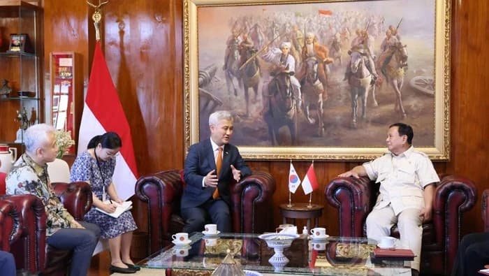 Diskusi Kerja Sama Antara Menhan Prabowo Subianto dan Menhan Korea Selatan