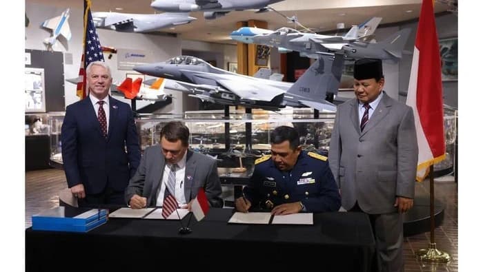 Prabowo Saksikan Kerja Sama Pembelian 24 Jet Tempur F-15EX dari AS