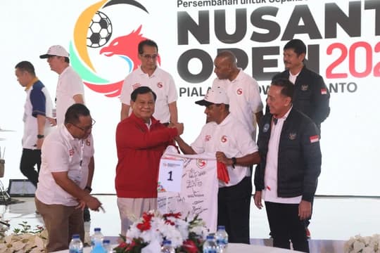 Prabowo Subianto Buat Turnamen Nusantara Open, Jadikan Sepak Bola Sebagai Pemersatu