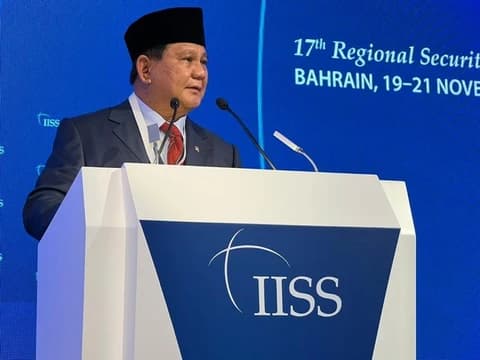 Menhan Prabowo Subianto (Foto: Foto: Twitter resmi ISS Manama)