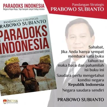 Pemikiran Strategis Prabowo: 2 Hal yang Harus Dibenahi Indonesia Jika Ingin Menjadi Negara Maju
