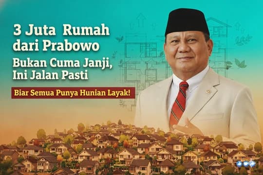 3 Juta Rumah Prabowo
