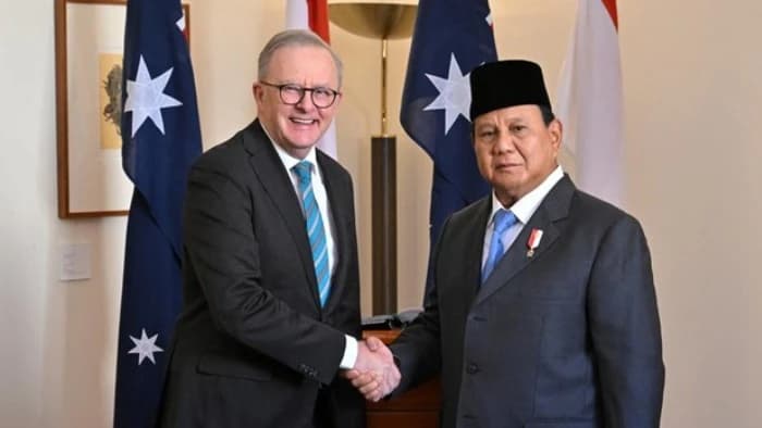 Potret kunjungan Presiden Prabowo ke Australia sepakati perjanjian keamanan bersama PM Australia