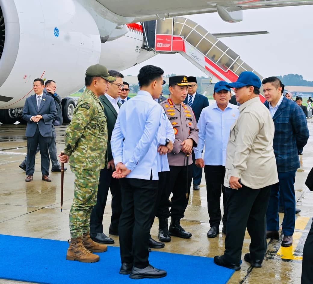 Presiden Republik Indonesia Prabowo Subianto tiba di Tanah Air usai merampungkan rangkaian kunjungan kerja ke sejumlah negara di Eropa. 