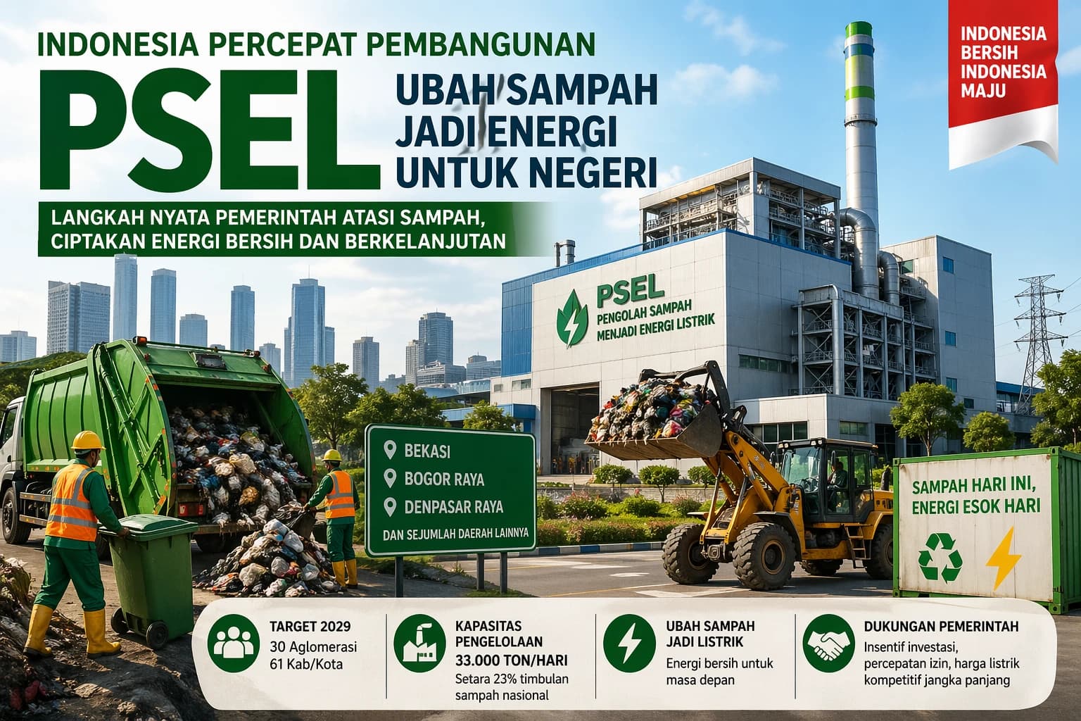 Program ini tidak hanya menjawab persoalan klasik sampah perkotaan, tetapi juga menghadirkan solusi energi berkelanjutan yang sangat dibutuhkan Indonesia ke depan.