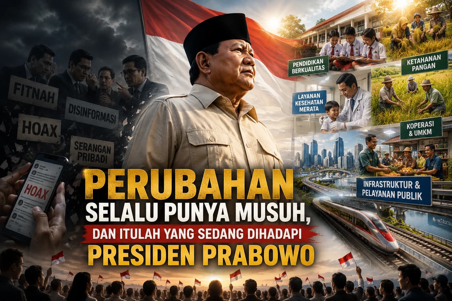 Tidak ada perubahan besar yang lahir tanpa perlawanan. Semakin besar agenda yang dibawa, semakin banyak kepentingan yang merasa terusik. Benarkah gelombang kritik terhadap Presiden Prabowo hari ini merupakan bagian dari konsekuensi setiap perubahan besar? Simak ulasan opininya dan temukan sudut pandang yang berbeda.