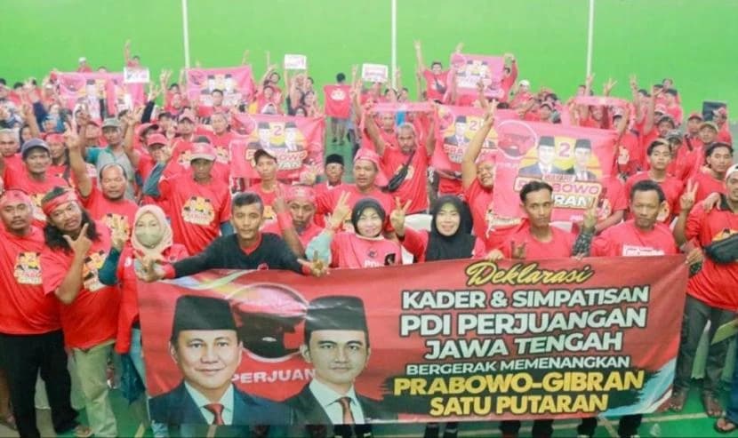 Kader dan Simpatisan PDIP Jateng Dukung Prabowo-Gibran?