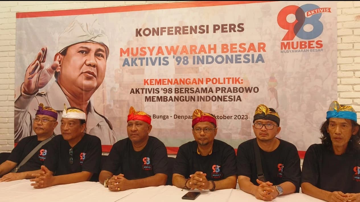 Aktivis 98 Deklarasi Mantapkan Dukungan Untuk Prabowo Presiden 2024