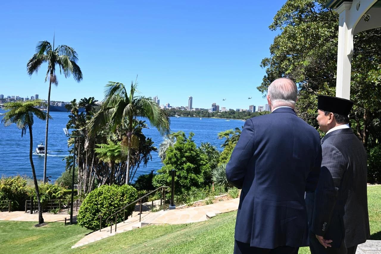 Presiden Republik Indonesia Prabowo Subianto melakukan pertemuan tête-à-tête dengan Perdana Menteri (PM) Australia Anthony Albanese di Kirribilli House, Sydney, pada Rabu, 12 November 2025.