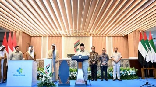 Presiden Prabowo Subianto meresmikan Rumah Sakit (RS) Kardiologi Emirates–Indonesia di Kota Surakarta pada Rabu, 19 November 2025.