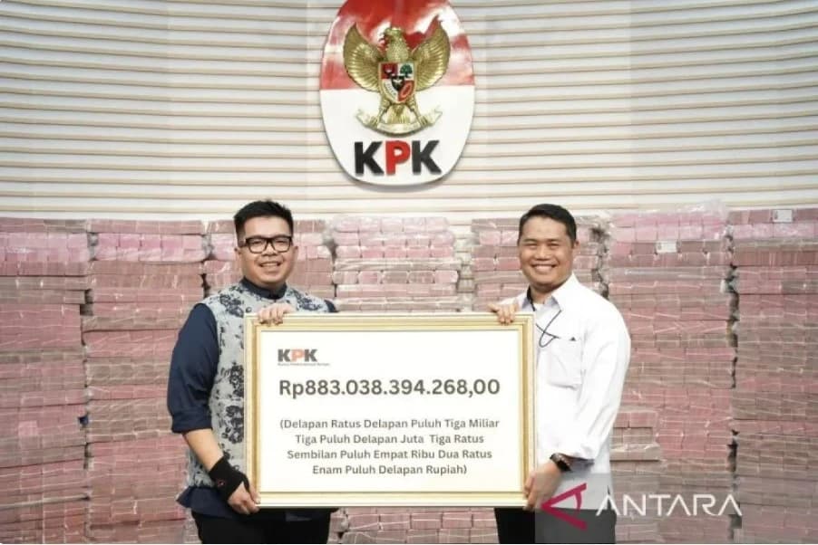 PT TASPEN (Persero) menerima secara resmi pengembalian kerugian keuangan negara berupa Unit Penyertaan Reksa Dana Insight Tunas Bangsa Balanced Fund 2 (I-Next G2) dengan jumlah unit 996.694.959,5143 dari Komisi Pemberantasan Korupsi (KPK), Jakarta, Kamis (20/11/2025).