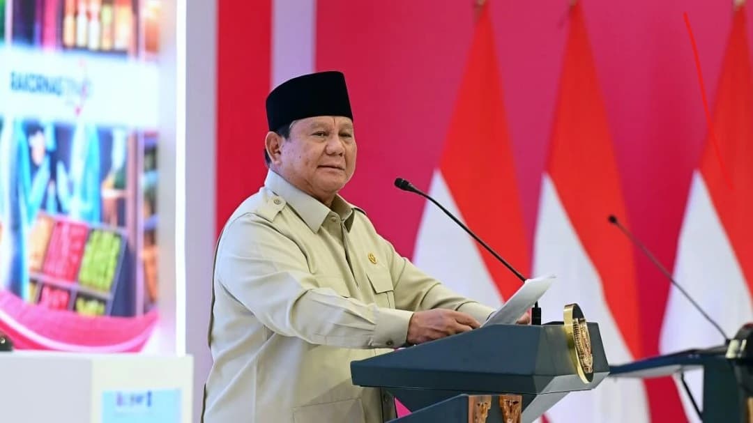 Kepala Negara saat mengawali sambutannya dalam Rapat Koordinasi Nasional (Rakornas) Tim Percepatan Akses Keuangan Daerah (TPAKD) yang digelar di Jakarta International Expo (JIEXPO), Kemayoran, Jakarta, pada Kamis, 22 Oktober 2026.